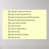 Die zehn Gebote Poster (Vorne)