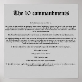 Die zehn Gebote Poster