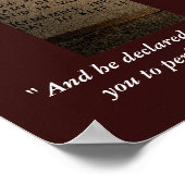 Die zehn Gebote Poster (Ecke)