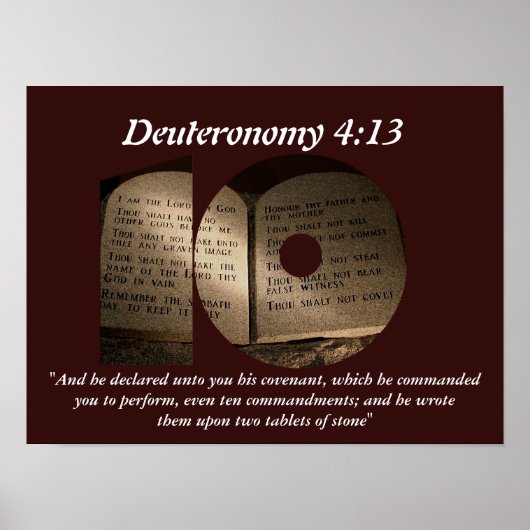 Die zehn Gebote Poster (Vorne)
