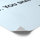 Die zehn Gebote Poster (Ecke)