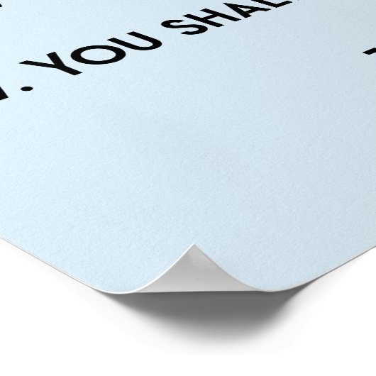 Die zehn Gebote Poster (Ecke)