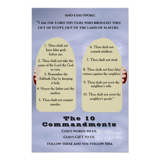Die zehn Gebote Poster (Vorderseite)