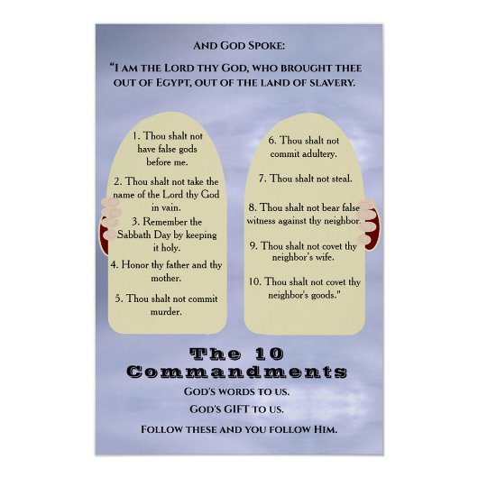 Die zehn Gebote Poster