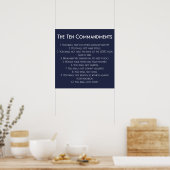 Die zehn Gebote Poster (Küche)