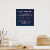 Die zehn Gebote Poster (Küche)