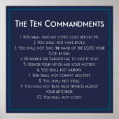 Die zehn Gebote Poster (Vorne)