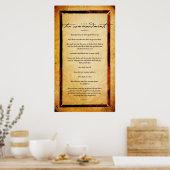 Die zehn Gebote Poster (Küche)