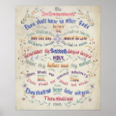 Die zehn Gebote poster/print Poster (Vorne)