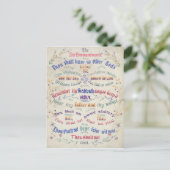 Die zehn Gebote Postkarten (Stehend Vorderseite)