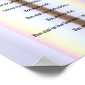 Die zehn Gebote - Rainbow Cross Poster (Ecke)