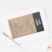 Die zehn Gebote Rechteckiger Aufkleber (Umschlag)