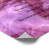 Die zehn Gebote - rosa Glas Poster (Ecke)