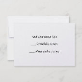 Die zehn Gebote RSVP Karte (Rückseite)