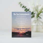 Die zehn Gebote - Sunset #3 Postkarte (Stehend Vorderseite)