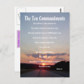 Die zehn Gebote - Sunset #3 Postkarte (Vorne/Hinten)