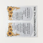 Die zehn Gebote Wandteppich (Vorderseite (Horizontal))