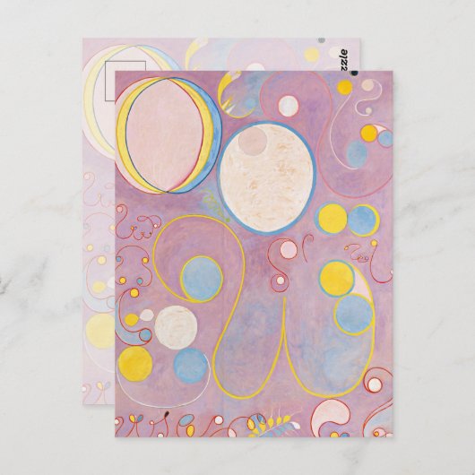 Die zehn größten, Gruppe IV, Nr. 8 von Hilma af Kl Postkarte (Vorne/Hinten)