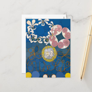 Die zehn größten Punkte, Nr.1, nach Hilma af Klint Feiertagspostkarte