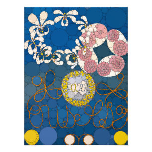 Die zehn größten Punkte, Nr.1, nach Hilma af Klint Fotodruck