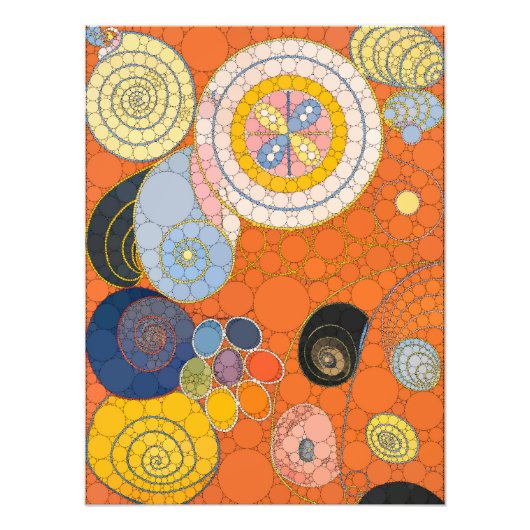 Die zehn größten Punkte, Nr. 4, nach Hilma af Klin Fotodruck (Vorne)