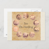 Die zehn Oxherding Bilder Postkarte (Vorne/Hinten)