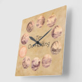 Die zehn Oxherding Bilder Quadratische Wanduhr (Winkel)