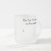 Die zehn wichtigsten Gründe für das Aufschieben vo Mattglastasse (VorderseiteRechts)