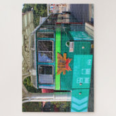 Die Zehntausendspurbahn Peak, Hongkong, Asien Puzzle (Vertikal)