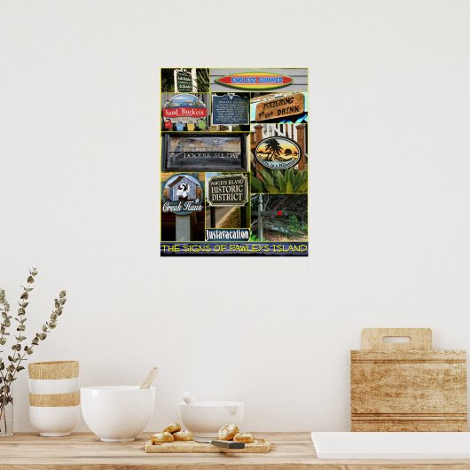 Die Zeichen der Insel Pawleys Poster (Küche)