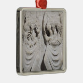 Die Zeichen von Löwen und von Widder Silbernes Ornament (Rechts)