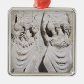 Die Zeichen von Löwen und von Widder Silbernes Ornament (Vorne)