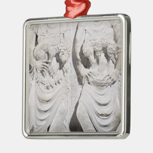 Die Zeichen von Löwen und von Widder Silbernes Ornament (Links)