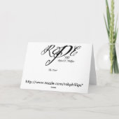 Die Zeile Karte (Rückseite)