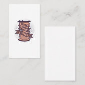 die Zeit abgelaufen ist Visitenkarte (Vorne/Hinten)