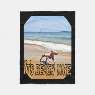 Die Zeit am Strand Fleecedecke