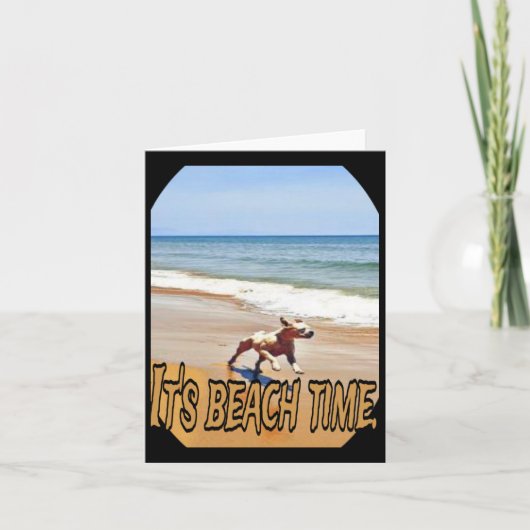 Die Zeit am Strand Karte (Vorderseite)