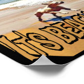 Die Zeit am Strand Poster (Ecke)