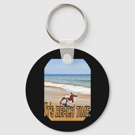 Die Zeit am Strand Schlüsselanhänger (Vorderseite)
