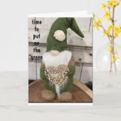 DIE ZEIT, "AUF DEN GRÜN ZU SETZEN" & FEIERN ST. PA KARTE (Gelbe Blume)