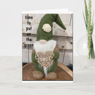 DIE ZEIT, "AUF DEN GRÜN ZU SETZEN" & FEIERN ST. PA KARTE