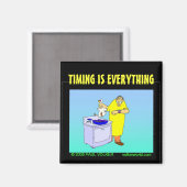 DIE ZEIT BETRÄGT ALLES $3,00 MAGNET (Vorderseite/Rückseite)