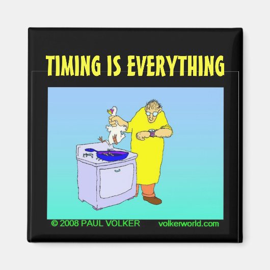 DIE ZEIT BETRÄGT ALLES $3,00 MAGNET (Vorne)