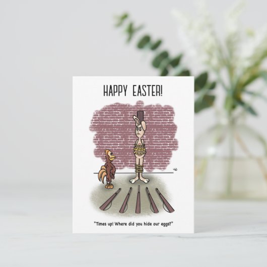 Die Zeit bis Ostern-Flachkarte (Stehend Vorderseite)