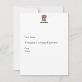 Die Zeit bis Ostern-Flachkarte (Rückseite)