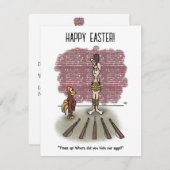 Die Zeit bis Ostern-Flachkarte (Vorne/Hinten)