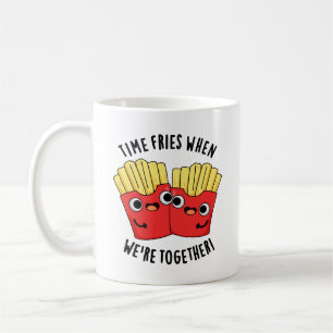Die Zeit brät, wenn wir zusammen sind Lustiger Leb Kaffeetasse
