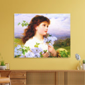 Die Zeit der Lilacs von Sophie Anderson Leinwanddruck (Insitu (Wohnzimmer))