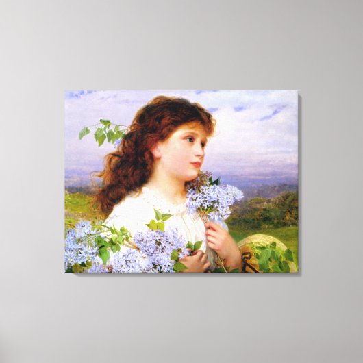 Die Zeit der Lilacs von Sophie Anderson Leinwanddruck (Vorderseite)