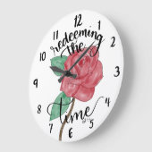 Die Zeit der Maueruhr einlösen Große Wanduhr (Winkel)